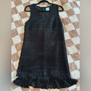 Crochet Overlay Sheath Dress